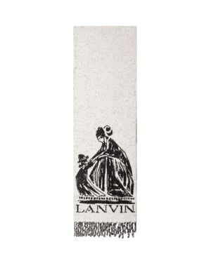 Lanvin Fluffy Scarf - White