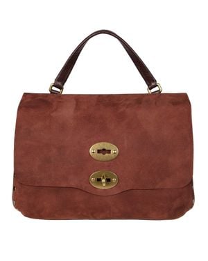 Zanellato Postman Jones Nabuk Handbag For - Red