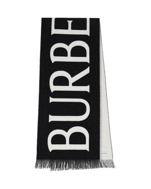 Burberry 100% Wool Scarf - Black