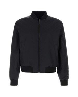 Gucci Mock Collar Jacket - Black