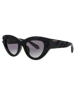 Roberto Cavalli Src009V Acetate Sunglasses 51-21-140 - Black