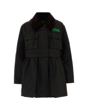 BARBOUR X GANNI Dark Cotton Jacket - Black