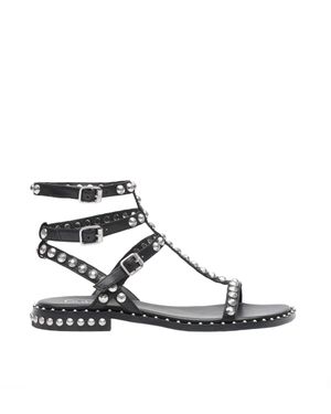 Ash Studded Strappy Gladiator Sandals - Multicolor