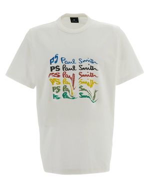Paul Smith Organic Cotton Crewneck T-Shirt - Gray