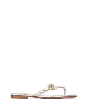 Roger Vivier Embellished Sandal - White
