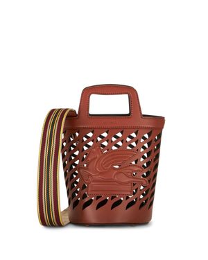 Etro Leather Bucket Bag - Red