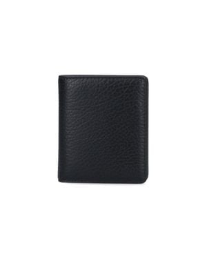 Maison Margiela Four-Stitch Leather Bi-Fold Wallet - Black