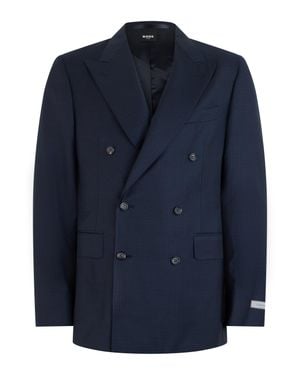 Canali Double-Breasted Jacket - Blue