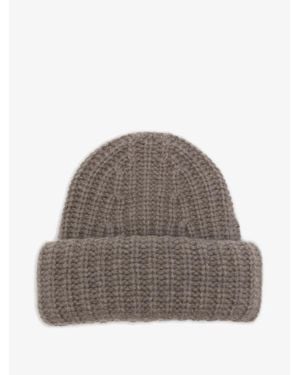 Lisa Yang Cashmere Knit Beanie - Brown