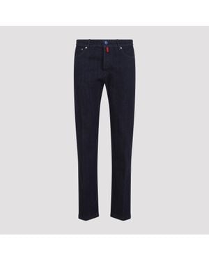 Kiton Cotton Pants - Blue