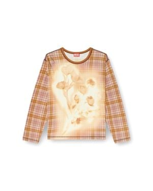 DIESEL T-Joy Long Sleeve T-Shirt - Natural