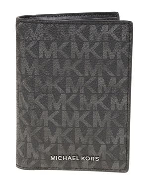 Michael Kors Hudson Logo Cardholder Wallet By - Gray