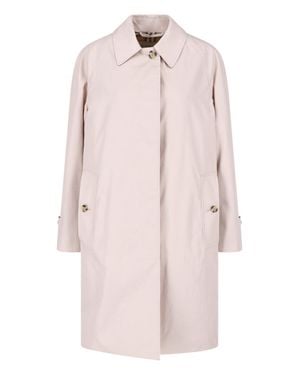 Burberry Cotton Single-Breasted Coat - Pink