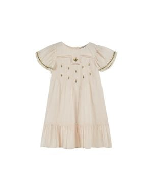 Emile Et Ida Vestito Robe Brodee - Natural