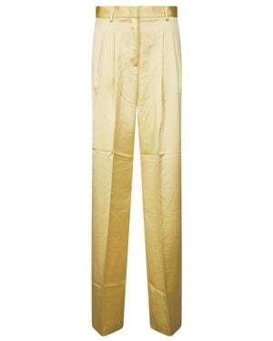 ANDAMANE High-Waist Straight-Leg Pants - Yellow