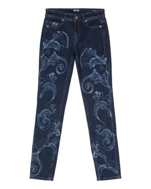 Versace Jeans Couture Skinny 5-Pocket Jeans For - Blue