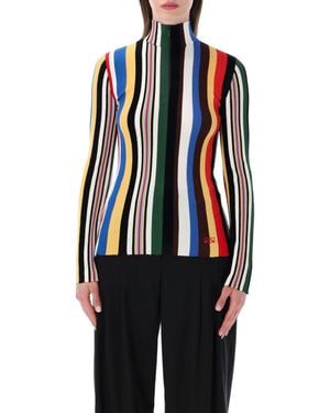 Loewe Stretch Viscose Top - Blue
