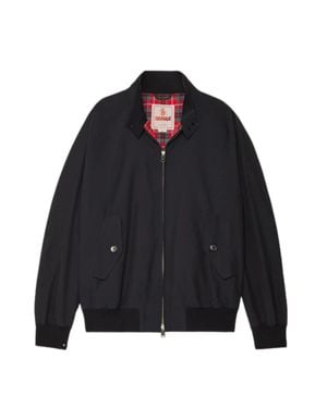 Baracuta G9 Classic Tartan Bomber Jacket - Blue