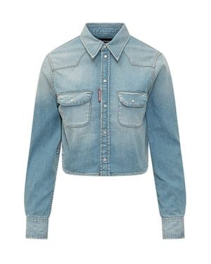 DSquared² Mini Western Shirt - Blue