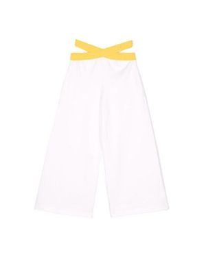 Fendi Wide Sweatpants - White