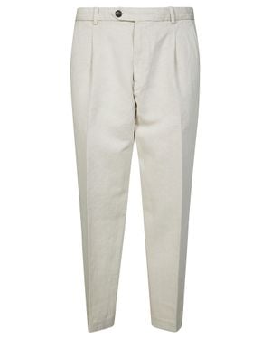 Circolo 1901 Easy-Wear Pants With Pinches - Gray