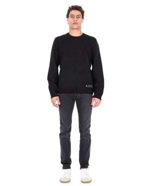 A.P.C. A. P.C. Classic Crew Neck Sweater For - Black