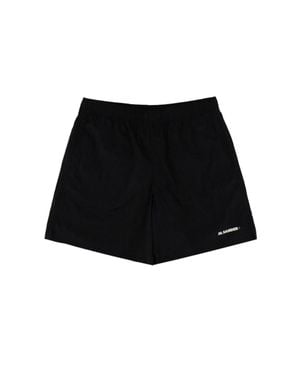 Jil Sander Logo-Print Swim Shorts - Black