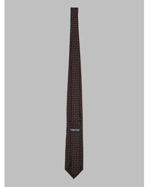 Tom Ford Classic Tie For Fall & Winter - Brown