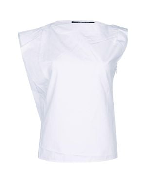 Jacquemus Draped High-Waist Top - White