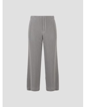 Vivetta Ully Pleated Wide-Leg Pants - Gray