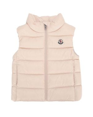 Moncler Ghany Kids Quilted Vest - Natural