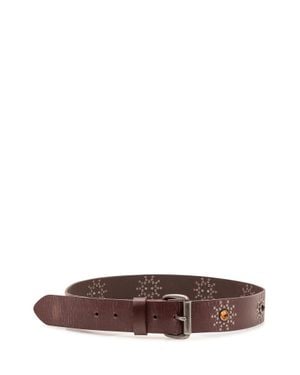 HTC Decorative Stud Belt - Brown