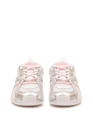 Versace Laminated Leather Sneaker - White