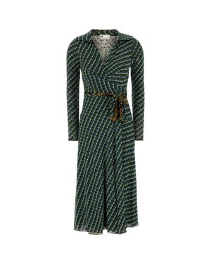 Diane von Furstenberg Abito Phoenix Reversibile - Green