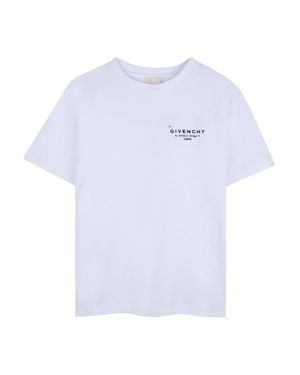 Givenchy T-Shirt Con Stampa Sul Retro - White