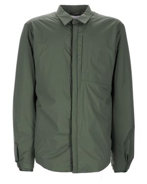 Monobi Lightweight Shirt Jacket - Green