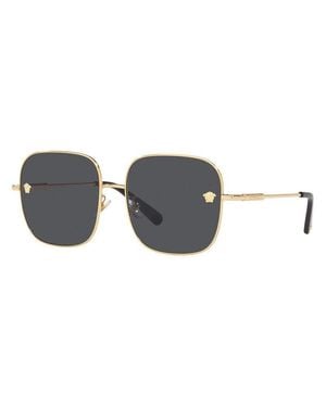 Versace Versatile Shield Sunglasses With Accent - Gray