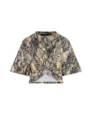 Just Cavalli Animal Print Cotton T-Shirt - Multicolor