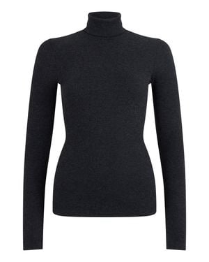 Agolde Turtleneck Sweater With Ribbing - Black