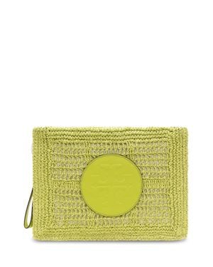 Tory Burch Mini Logo Pochette Handbag - Yellow