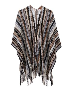Missoni Motif Wool-Viscose Scarf - Gray