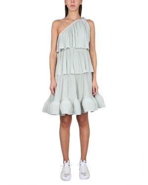 Lanvin Draped Mini Dress - White