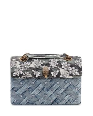 Kurt Geiger Kensington Mini Crystal-Embellished Shoulder Bag - Gray