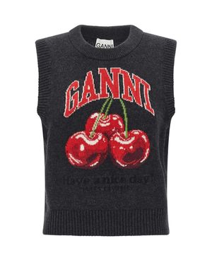 Ganni Waistcoat - Black