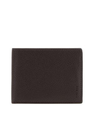 The Row 11 Cm X 8 Cm X 2 Cm Dark Leather Wallet - Black