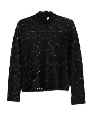 Rohe High Turtleneck With Center Back Blind Zipper Closure - Black