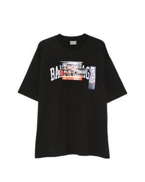 Balenciaga Medium Fit T-Shirt - Black