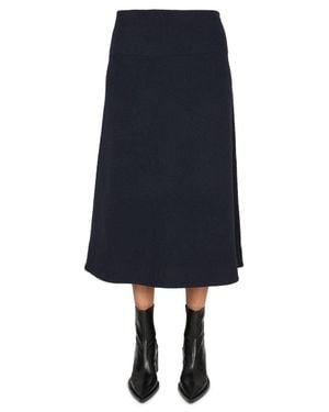 Jil Sander Wool Skirt - Blue