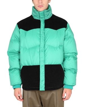 Marni Color-Block Down Jacket - Green