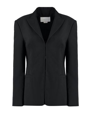 Genny Single-Breasted Blazer - Black